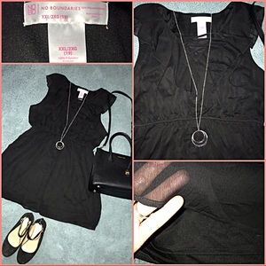 No Boundaries JUNIORS SZ XXL (19) Black dress